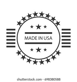 Made in USA. Vector illustration