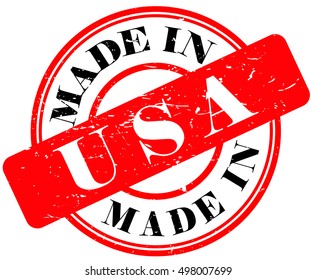 Made in USA vector illustration on white background