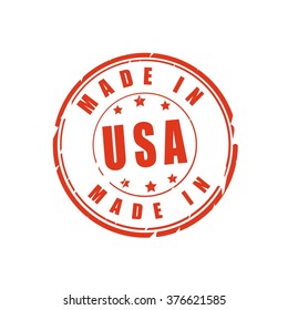 Made in USA vector illustration stamp
