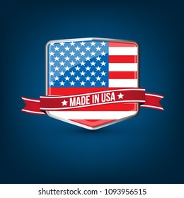 Made in USA vector sign