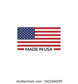 Made in USA vector sign.