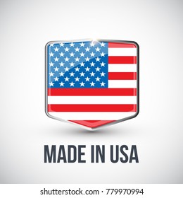 Made in USA vector sign