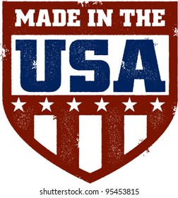 Made In The USA Vintage Shield