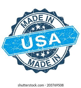 Made Usa Vintage Stamp Isolated On Stock Vector (Royalty Free ...