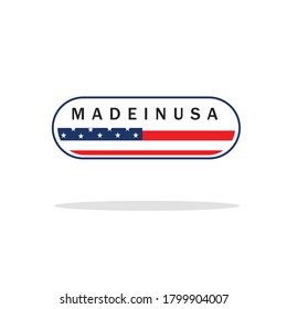 Made in Usa with white bacground 