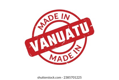 Fabricado En Vanuatu Sello De Caucho