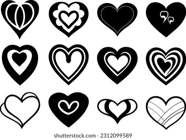 I made various heart shapes