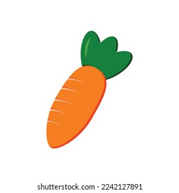 I made a vector illustration of a carrot