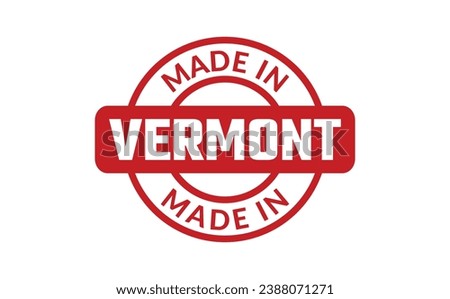 Made In Vermont Rubber Stamp
