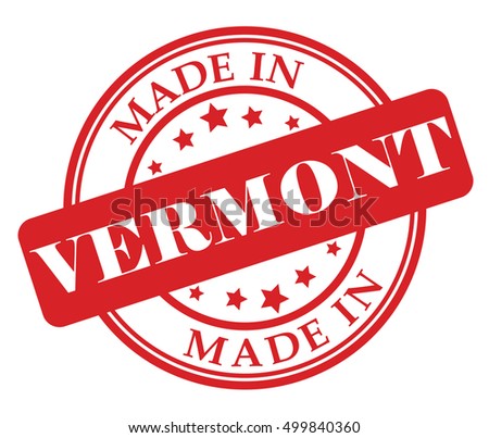 Made in Vermont vector illustration on white background