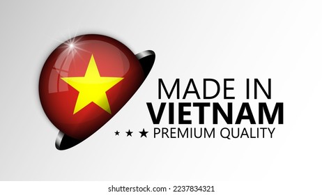 Made in Vietnam graphic and label. Element of impact for the use you want to make of it.