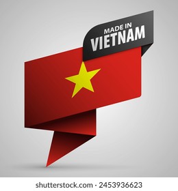 Hecho en Vietnam gráfico y etiqueta. Elemento de impacto para el uso que quieres hacer de él.