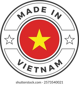 Made in Vietnam Icon Vector Stamp Illustration