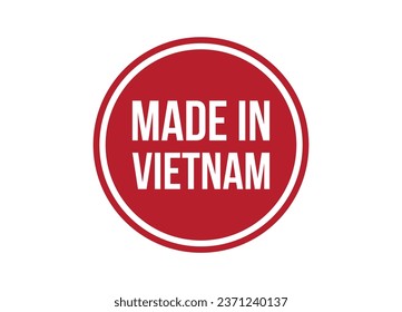 Made in Vietnam red banner design vector illustration