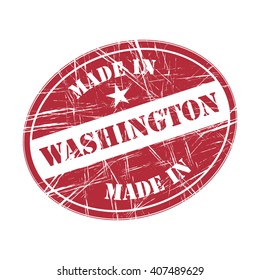 Made in Washington rubber stamp