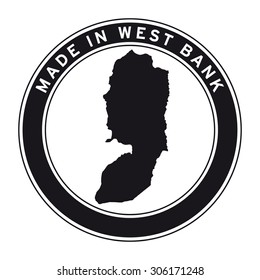 Made in West Bank vector logo sticker button