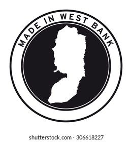 Made in West Bank vector logo sticker button