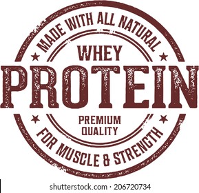 Made with Whey Protein Stamp