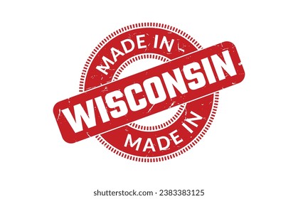 Made In Wisconsin Rubber Stamp