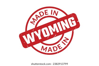 Made In Wyoming Rubber Stamp