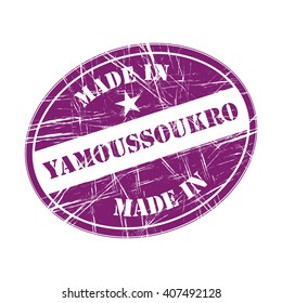 Made in Yamoussoukro rubber stamp