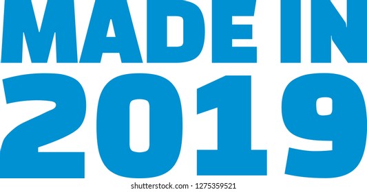 Made in year 2019