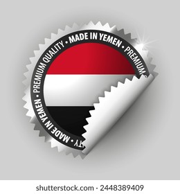 Made in Yemen graphic and label. Element of impact for the use you want to make of it.