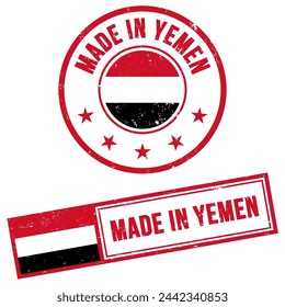 Made in Yemen Stamp Sign Grunge Style