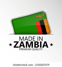 Made in Zambia graphic and label. Element of impact for the use you want to make of it.