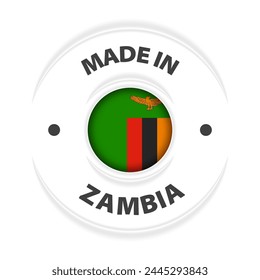 Made in Zambia graphic and label. Element of impact for the use you want to make of it.