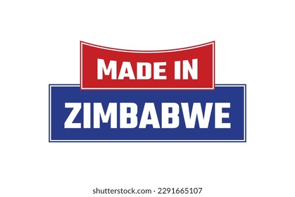 Fabricado En El Vector De Sello De Zimbabue