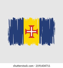 Madeira Flag Brush. National Flag