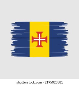 Madeira Flag Brush. National Flag