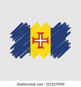 Madeira Flag Brush. National Flag