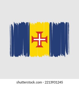 Madeira Flag Brush. National Flag