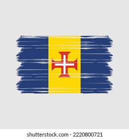 Madeira Flag Brush. National Flag