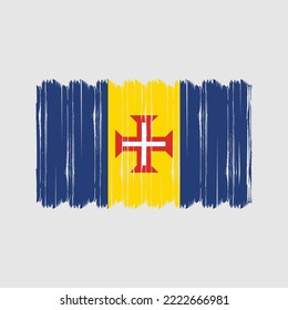 Madeira Flag Brush. National Flag