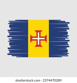 Madeira Flag Design Vector Illustration