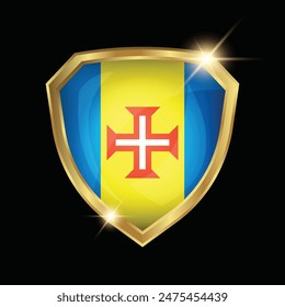 Madeira Flag Golden Shield Logo