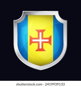 Madeira Silver Shield Flag Icon