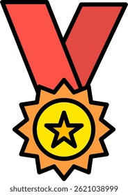 Madel Line Filled Vector Icon Design
