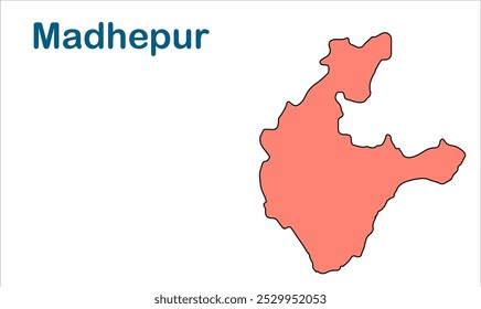 Madhepur subdivision map, Madhubani District, Bihar State, Republic of India, Government of Bihar, Indian territory, Eastern India, politics, village, tourism