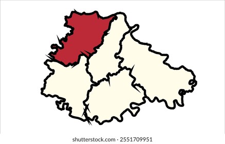 Madhogarh Jalaun map, Jalaun District,  Uttar Pradesh State, Republic of India, Government of  Uttar Pradesh , Indian territory, Eastern India, politics, village, tourism