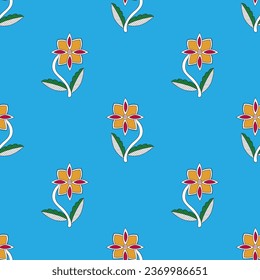 Madhubani pattern , seamless floral pattern , indian print , mithila painting