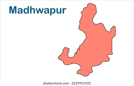 Madhwapur subdivision map, Madhubani District, Bihar State, Republic of India, Government of Bihar, Indian territory, Eastern India, politics, village, tourism