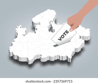 Madhya Pradesh election, casting vote for Madhya Pradesh, state of India