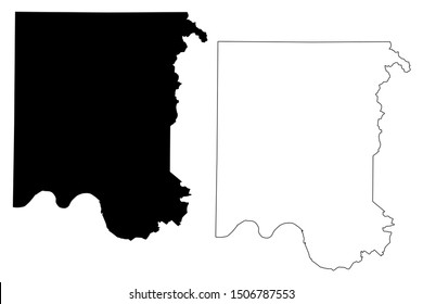 Madison County, Alabama (Counties in Alabama, United States of America,USA, U.S., US) map vector illustration, scribble sketch Madison map