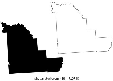 Condado de Madison, Estado de Nueva York (condado de los EE.UU., Estados Unidos de América, EE.UU., EE.UU.), ilustración vectorial del mapa, esbozo de garabato Mapa de Madison
