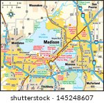 Madison, Wisconsin area map