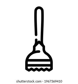 madler bartender line icon vector. madler bartender sign. isolated contour symbol black illustration